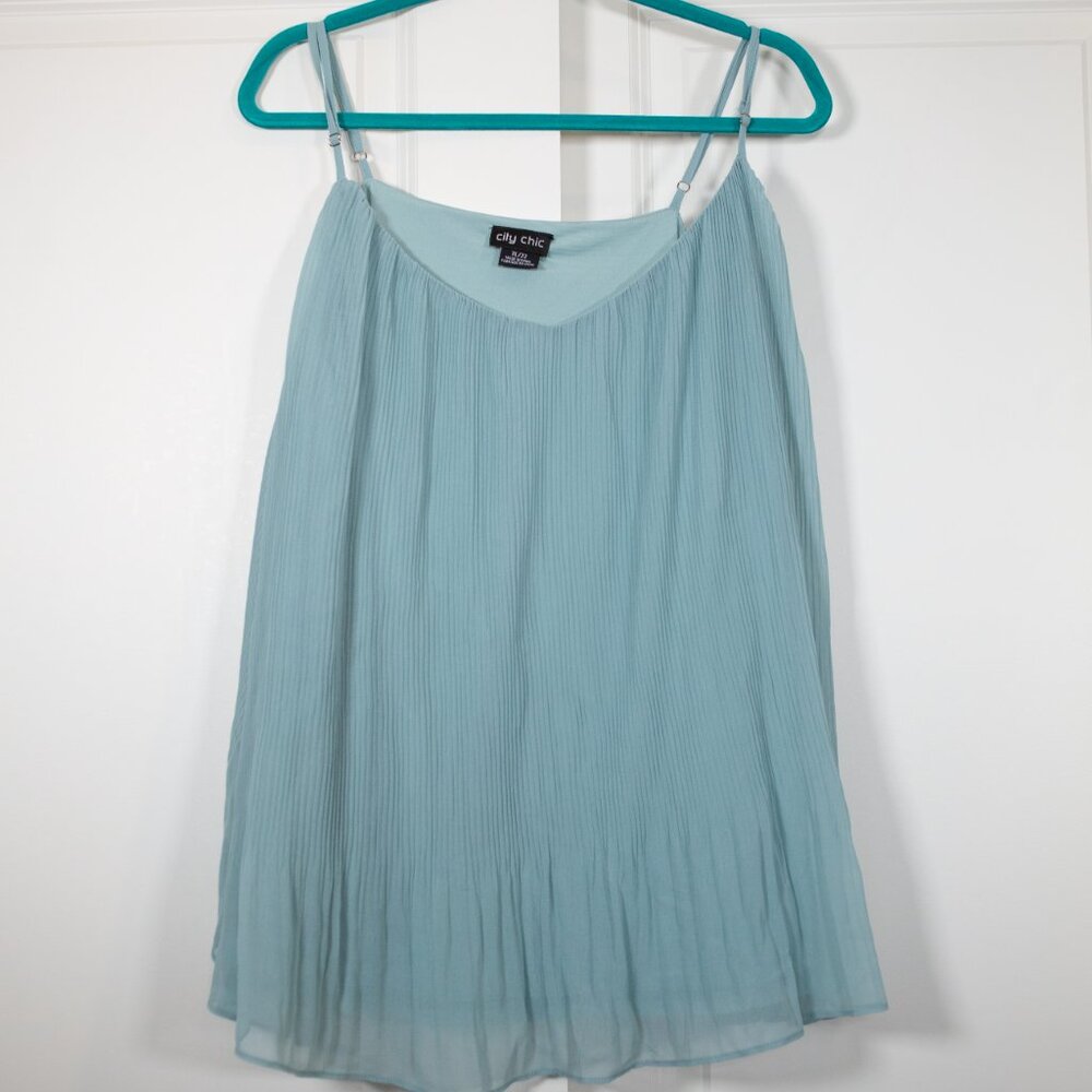 City Chic Teal Swing Tank